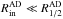 \hbox{$R^{\rm {AD}}_{\rm{in}} \ll R^{\rm AD}_{1/2}$}