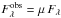 \hbox{$F^{\rm{obs}}_\lambda = \mu\,F_\lambda$}