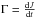 \hbox{$\Gamma=\od{J}{t}$}
