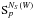 \hbox{$\mathrm{S}_p^{N_S(W)}$}