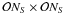 \hbox{$\mathcal{O}N_S\times \mathcal{O}N_S$}