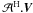 \hbox{$\mathcal{A}^{\rm H}.{\vec V}$}
