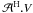 \hbox{$\mathcal{A}^{\rm H}.V$}