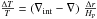 \hbox{$\frac{\Delta T}{T} = \left(\nabla_{\mathrm{int}} - \nabla \right) \, \frac{\Delta r}{H_{\rm P}}$}