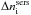 \hbox{$\Delta n_{\rm i}^{\rm sers}$}