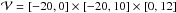 \hbox{$\vol=[-20, 0] \times [-20, 10] \times [0, 12]$}
