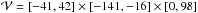 \hbox{$\vol=[-41, 42] \times [-141, -16] \times [0, 98]$}
