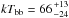 \hbox{$kT_{\rm bb}= 66{+13 \atop -24}$}