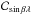 \hbox{$\mathcal{C}_{\sin\beta\lambda}$}