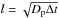 \hbox{$l= \sqrt{D_{\rm p}\Delta t}$}