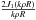 \hbox{$\frac{2J_1(k\rho R)}{k\rho R}$}
