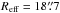 \hbox{$R_{\rm eff}=18\farcs7$}