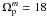 \hbox{$\Omega ^m_{\rm p} = 18$}