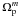 \hbox{$\Omega ^m _{\rm p}$}