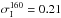 \hbox{$\sigma_{\rm I}^{160}=0.21\,$}