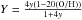 \hbox{$Y = \frac{4y(1-20({\rm O/H}))}{1+4y}$}