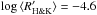 \hbox{$\log{\langle R'_{\rm H\&K} \rangle} = -4.6$}