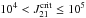 \hbox{$10^4 < J_{21}^{\rm crit} \leq 10^{5}$}