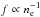 \hbox{$f \propto n_{\rm e}^{-1}$}