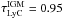 \hbox{$\tau_{\rm LyC}^\mathrm{IGM}=0.95$}