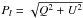 \hbox{$P_l=\sqrt{Q^2+U^2}$}