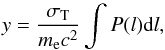 \begin{equation} y=\frac{\sigma_{\rm T}}{m_{\rm e} c^2}\int{{P}(l){\rm d}l}, \label{e:yp} \end{equation}