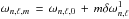 \hbox{$\omega_{n,\ell,m} \, = \, \omega_{n,\ell,0} \, + \, m \delta \omega_{n,\ell}^1$}