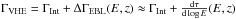 \hbox{$\Gamma_{\rm VHE} = \Gamma_{\rm Int} + \Delta\Gamma_{\rm EBL}(E,z) \approx \Gamma_{\rm Int} + \frac{{\rm d}\tau}{{\rm d}\log E} (E,z)$}