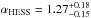 \hbox{$\alpha_{\rm HESS}=1.27_{-0.15}^{+0.18}$}