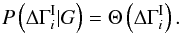 \appendix \setcounter{section}{1} \begin{equation} \label{EQ::PRIOR_DGAMMA_FLAT} P\left(\Delta\Gamma_i^{\rm I}|G\right) = \Theta\left(\Delta\Gamma_i^{\rm I}\right). \end{equation}