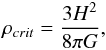 \appendix \setcounter{section}{8} \begin{equation} \rho_{crit}=\frac{3H^2}{8\pi G}, \end{equation}