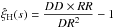 \hbox{$\hat{\xi}_{\rm H}(s)=\displaystyle\frac{DD\times RR}{DR^2}-1$}
