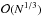 \hbox{$\mathcal{O}(N^{1/3})$}