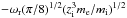\hbox{$-\omega_{\rm r} (\pi/8)^{1/2} (z_{\rm i}^3 m_{\rm e}/m_{\rm i})^{1/2}$}