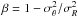 \hbox{$\beta=1-\sigma_{\theta}^{2} / \sigma_{R}^{2}$}