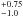 \hbox{$^{+0.75}_{-1.0}$}