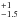\hbox{$^{+1}_{-1.5}$}