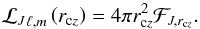 \begin{equation} {{\cal L}_J}_{\ell, m} \lp r_{{\rm c}z} \rp = 4 \pi r_{{\rm c}z}^2 {\cal F}_{J,r_{{\rm c}z}}. \label{eq:angmomluminosity} \end{equation}