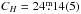 \hbox{$C_H=24\fm14(5)$}
