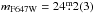 \hbox{$m_{\rm F647W} =24\fm2(3)$}
