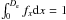 \hbox{$\int_{0}^{D_{\rm e}} f_x {\rm d}x = 1$}