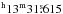 \hbox{$\rm ^h13^m31\fs615$}