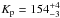 \hbox{$K_{\rm p} = 154^{+4}_{-3}$}