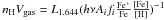 \hbox{$n_{\rm H} V_{\rm gas} = L_{1.644} (h \nu A_i f_i \frac{\rm Fe^{+}}{\rm Fe} \frac{\rm [Fe]}{\rm [H]})^{-1}$}
