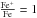 \hbox{$\frac{\rm Fe^+}{\rm Fe}=1$}
