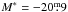 \hbox{$M^{*}=-20\fm9$}