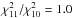 \hbox{$\chi^2_{11}/\chi^2_{10}=1.0$}