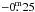 \hbox{$-0\fm25$}