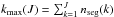 \hbox{$ k_{\rm max}(J)=\sum_{k=1}^{J} n_{\rm seg}(k)$}
