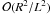 \hbox{${\cal O}(R^2/L^2)$}
